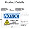 Signmission Hot Surface Sign, 10 in H x 14 in W, Aluminum, Surface May Be Hot Do Not Touch OS-2PACK-NS-A-1014-L-18509 - alternate 3